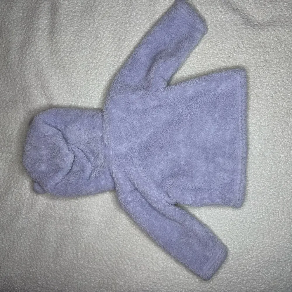 Eddie Bauer Infant Teddy Bear Fleece Quest Hooded Jacket Size 6-9 Months Lilac